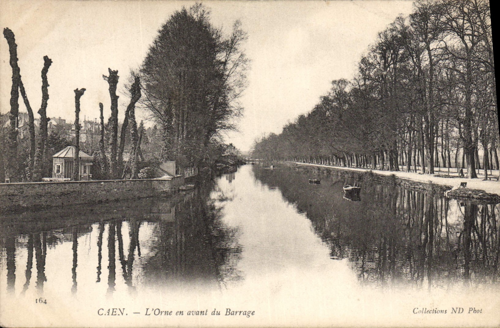 CPA Caen l'Orne en avant du Barrage 