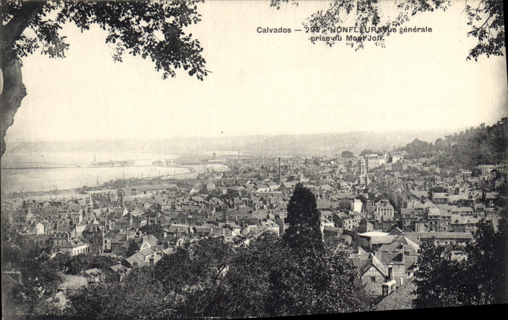 CPA Calvados Honfleur vue generale prise du Mont Joli