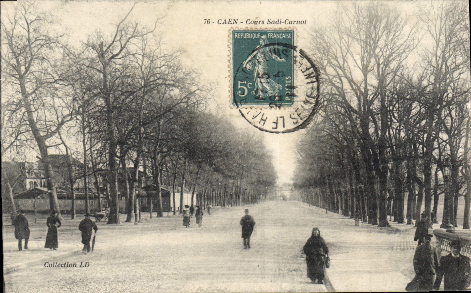 CPA Caen cours Sadi Carnot 