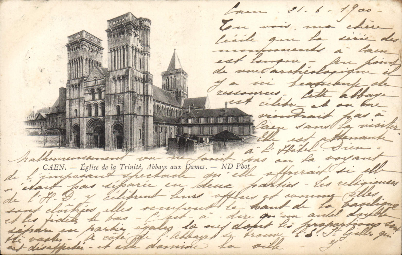 CPA Caen eglise de la Trinite Abbaye aux Dames