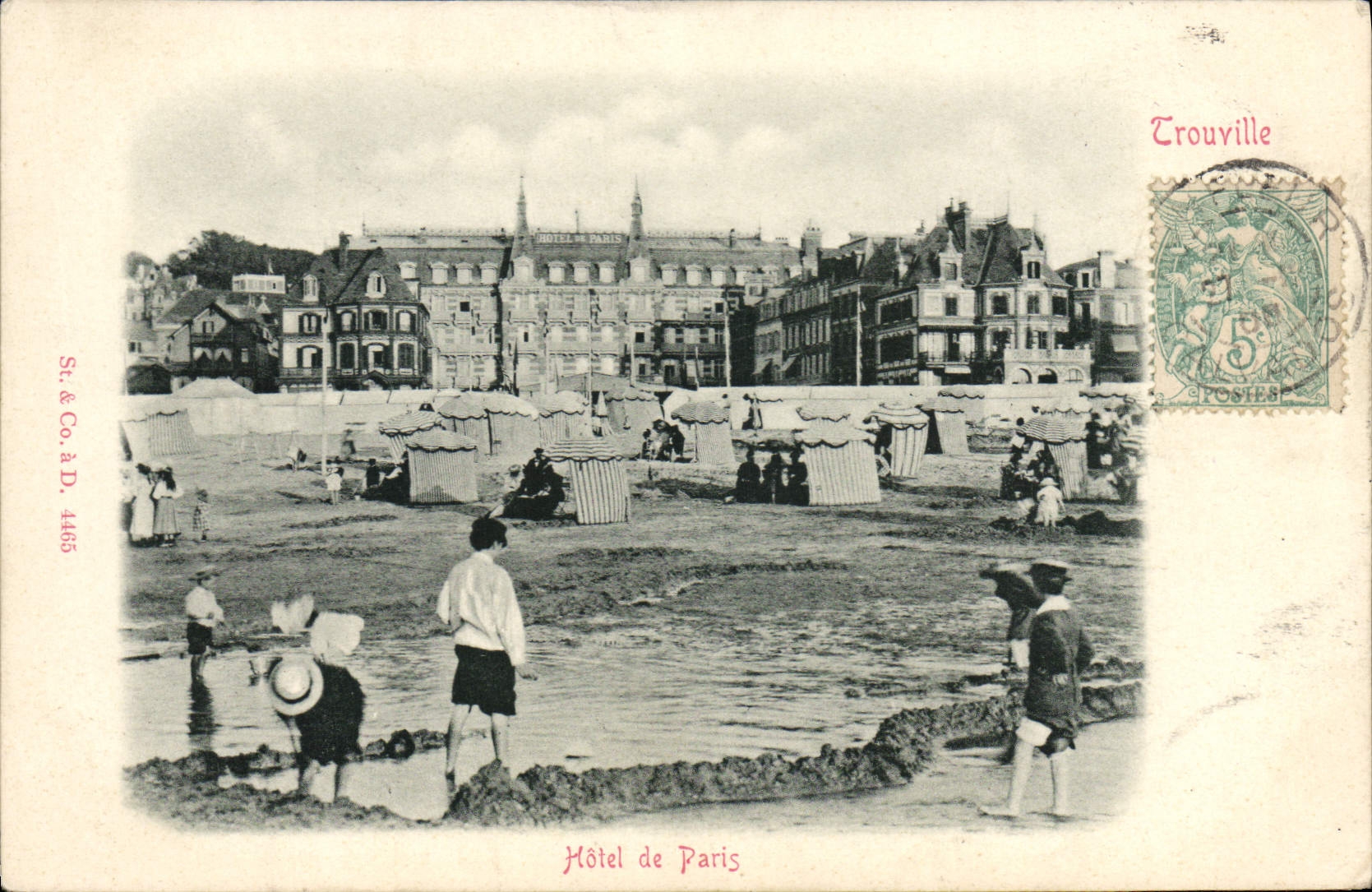 CPA Trouville hotel de Paris 