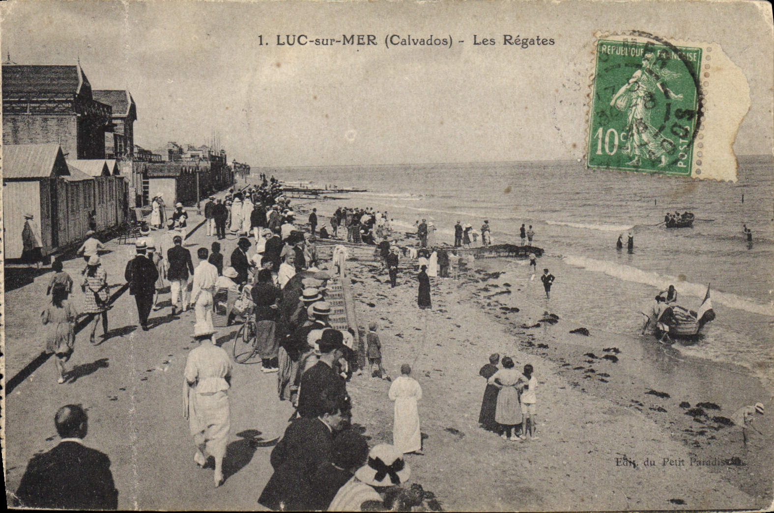 CPA Luc sur Mer Calvados les Regates