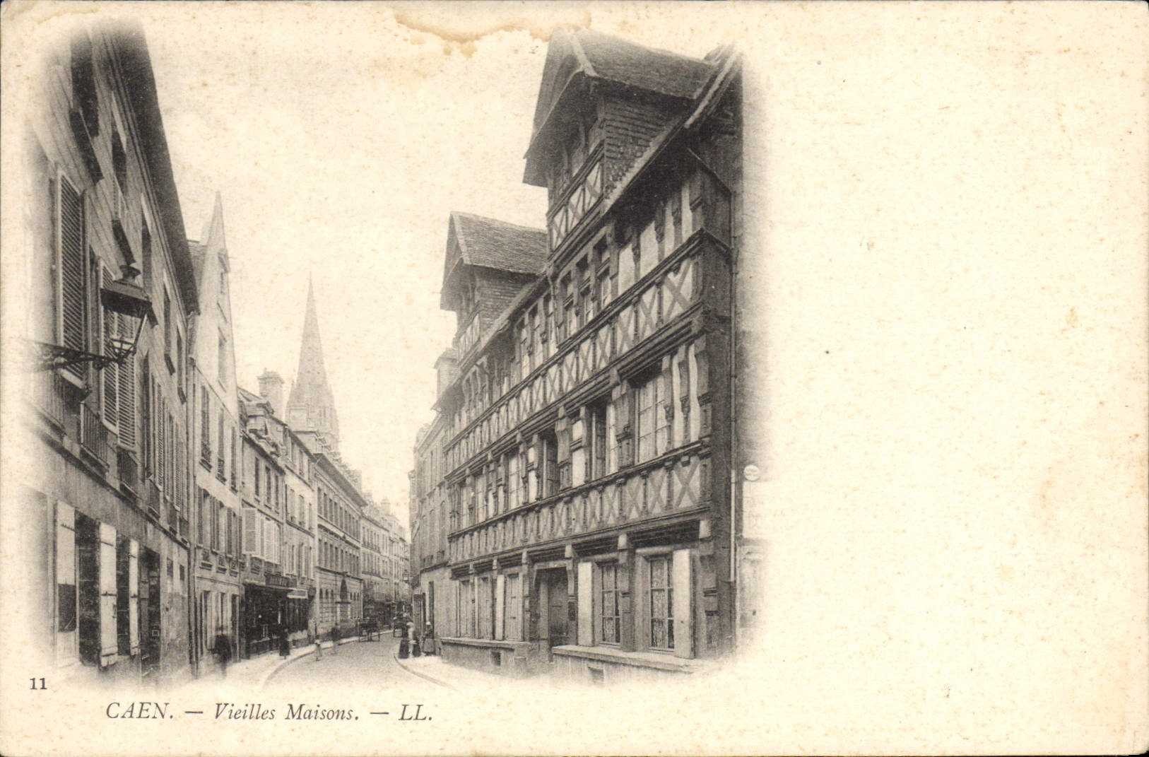 CPA Caen Vieilles maisons 