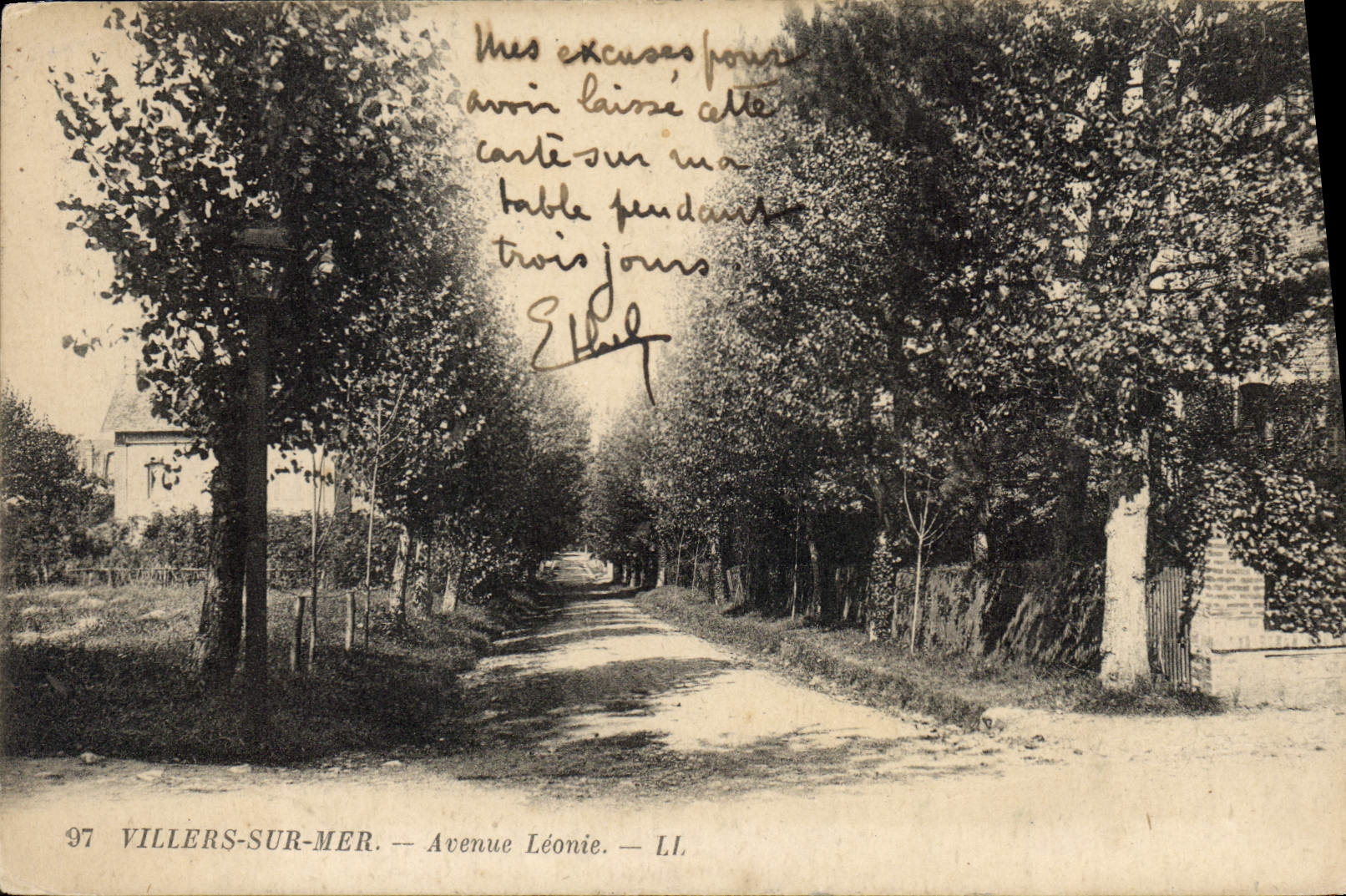CPA Villers sur Mer Avenue Leonie