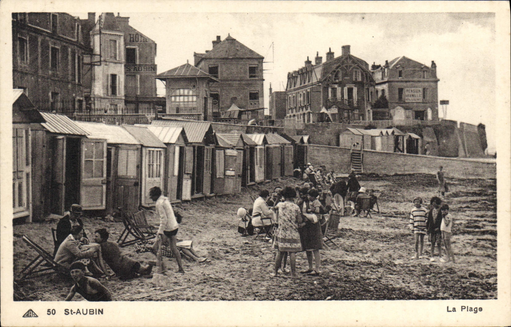 CPA St Aubin la plage 