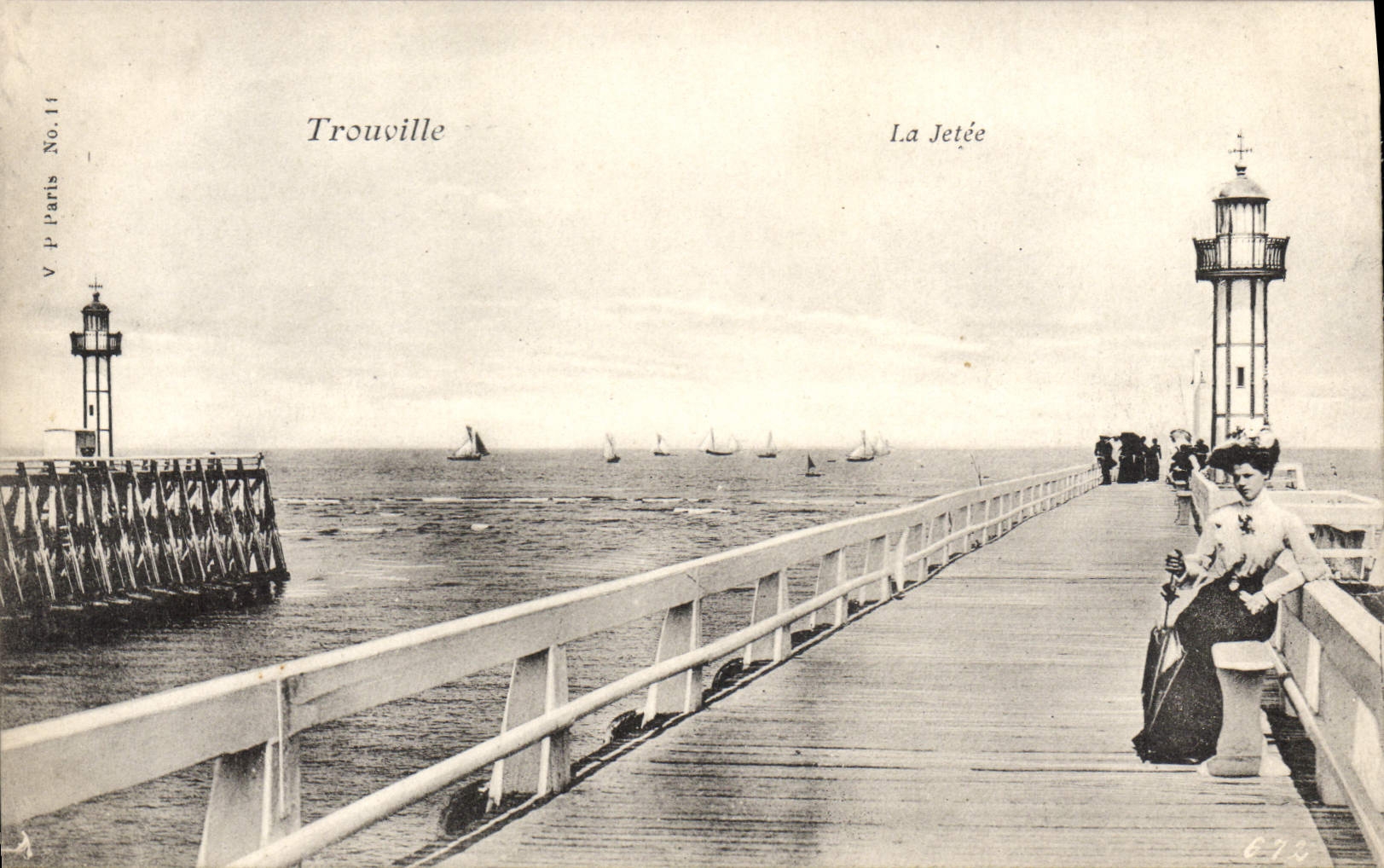 CPA Trouville la Jetee 