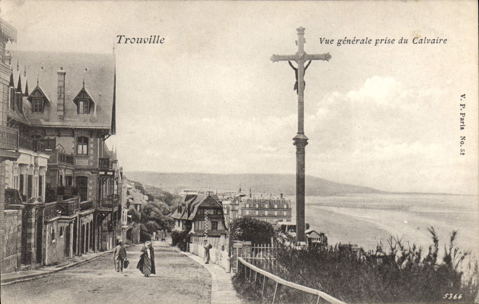 CPA Trouville vue generale prise du Calvaire
