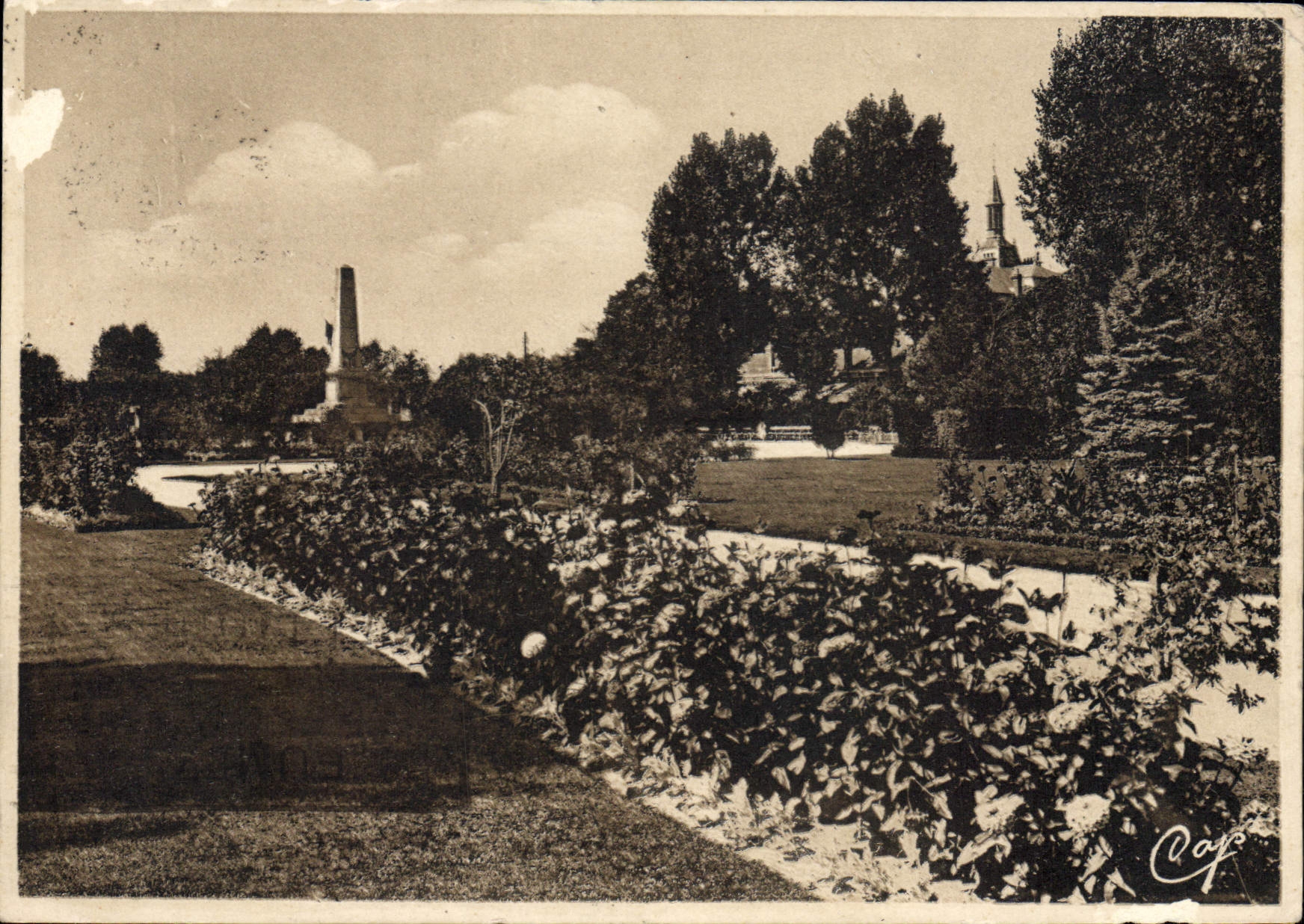 CPSM Cabourg le jardin public 