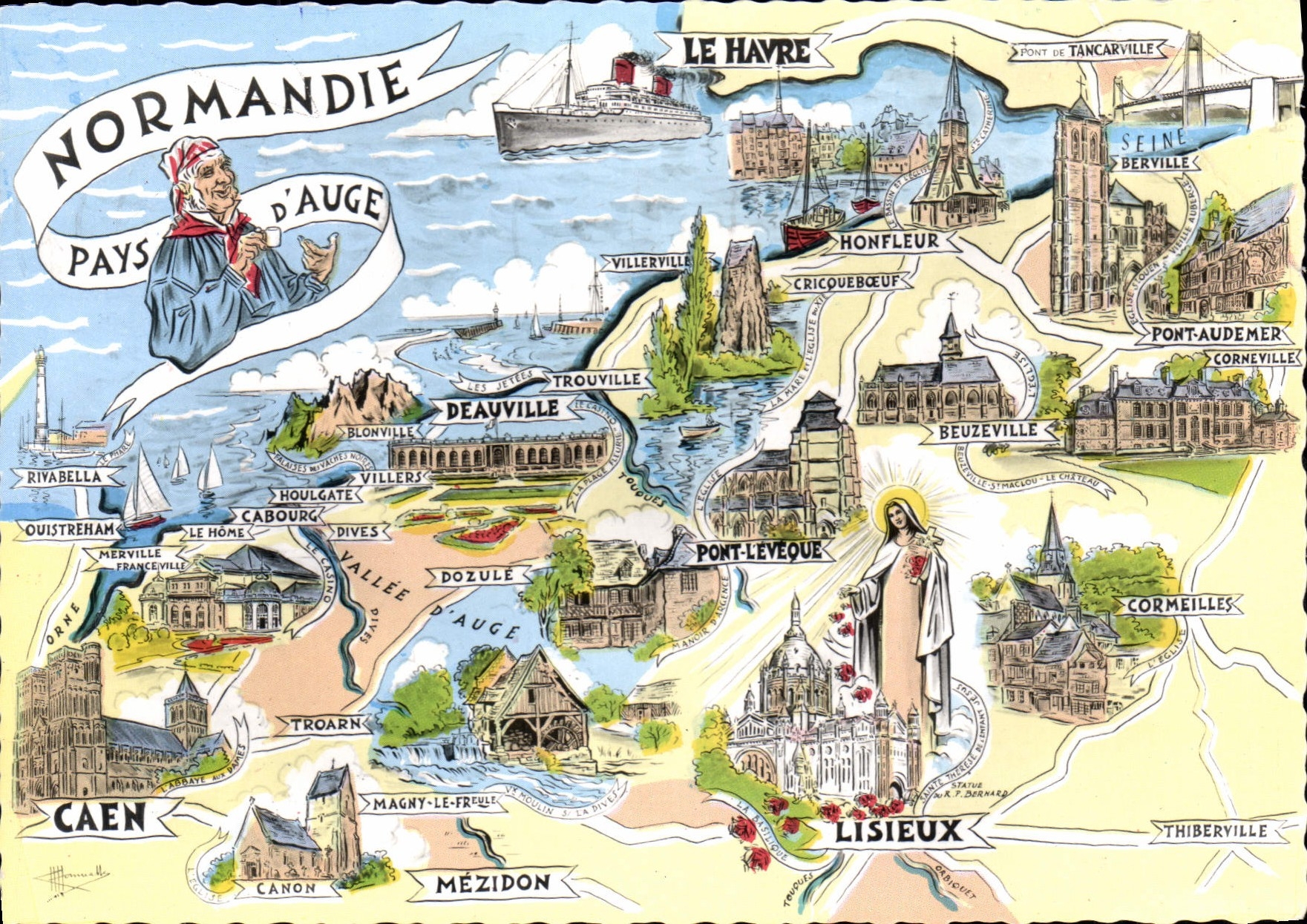 CPSM Les Provinces Francaises Normandie Pays d'Auge 