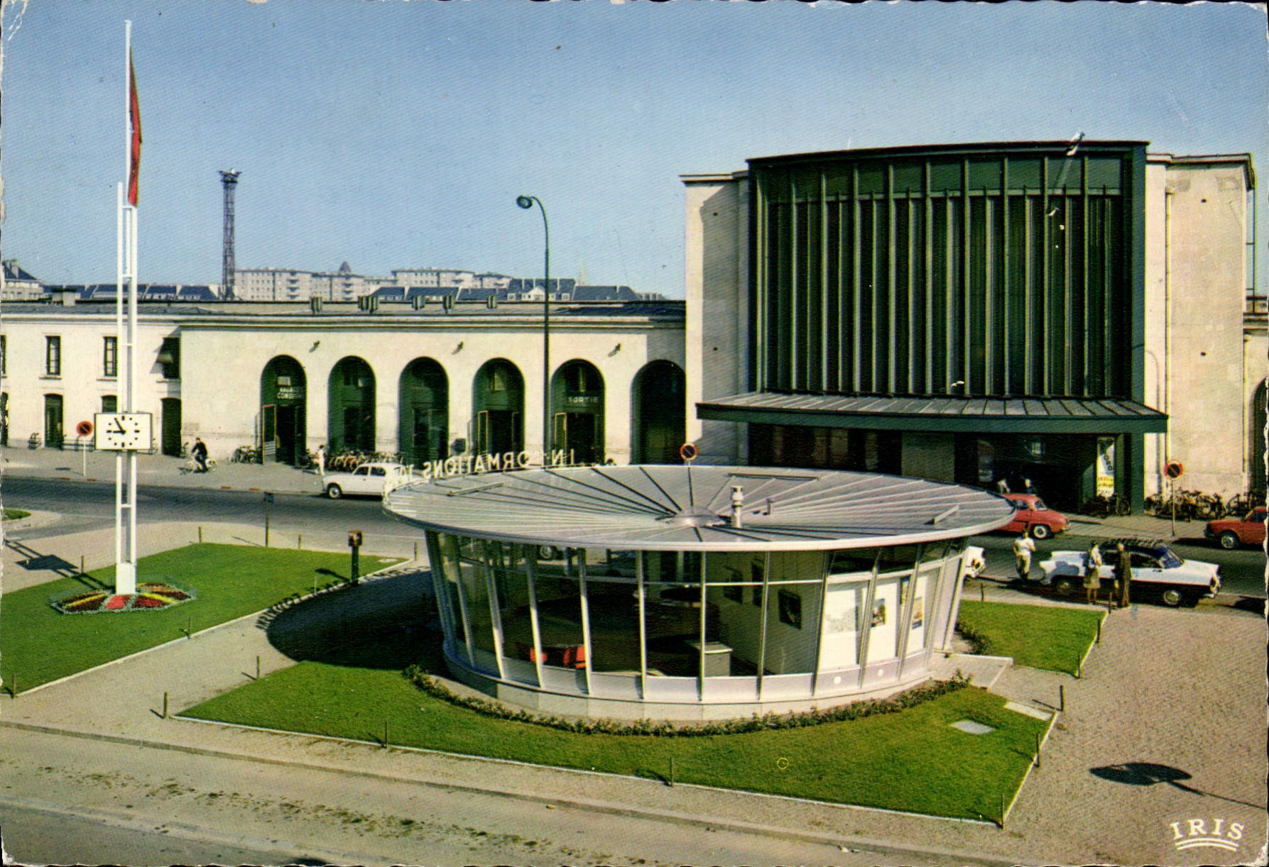 CPSM Caen la Gare Syndicat d'Initiative 