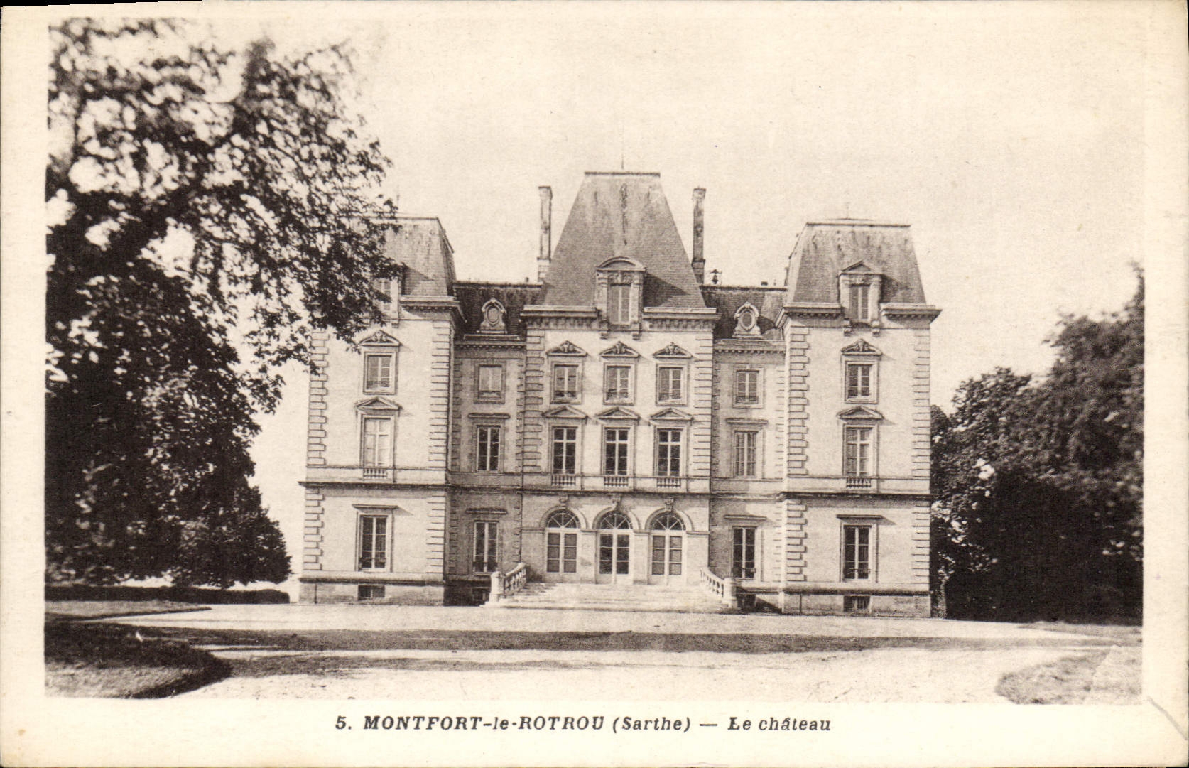 CPA Montfort le Rotrou Sarthe le chateau