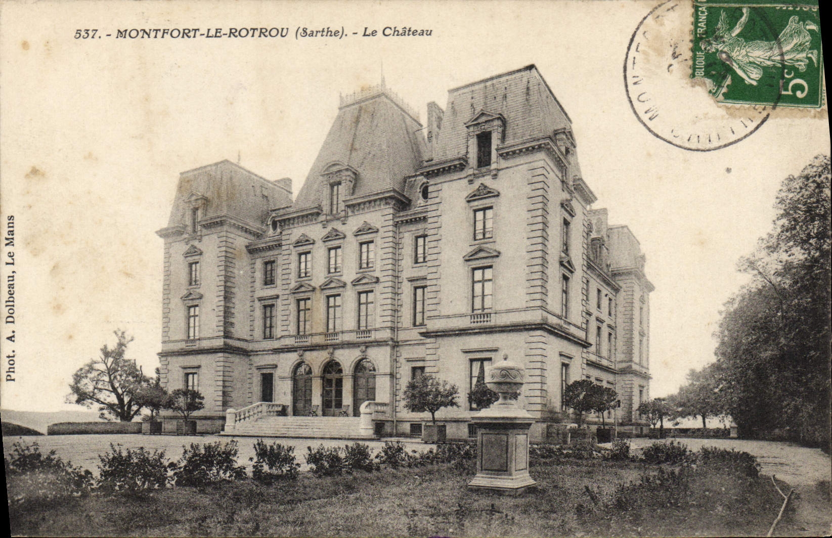 CPA Montfort le Rotrou Sarthe le chateau 