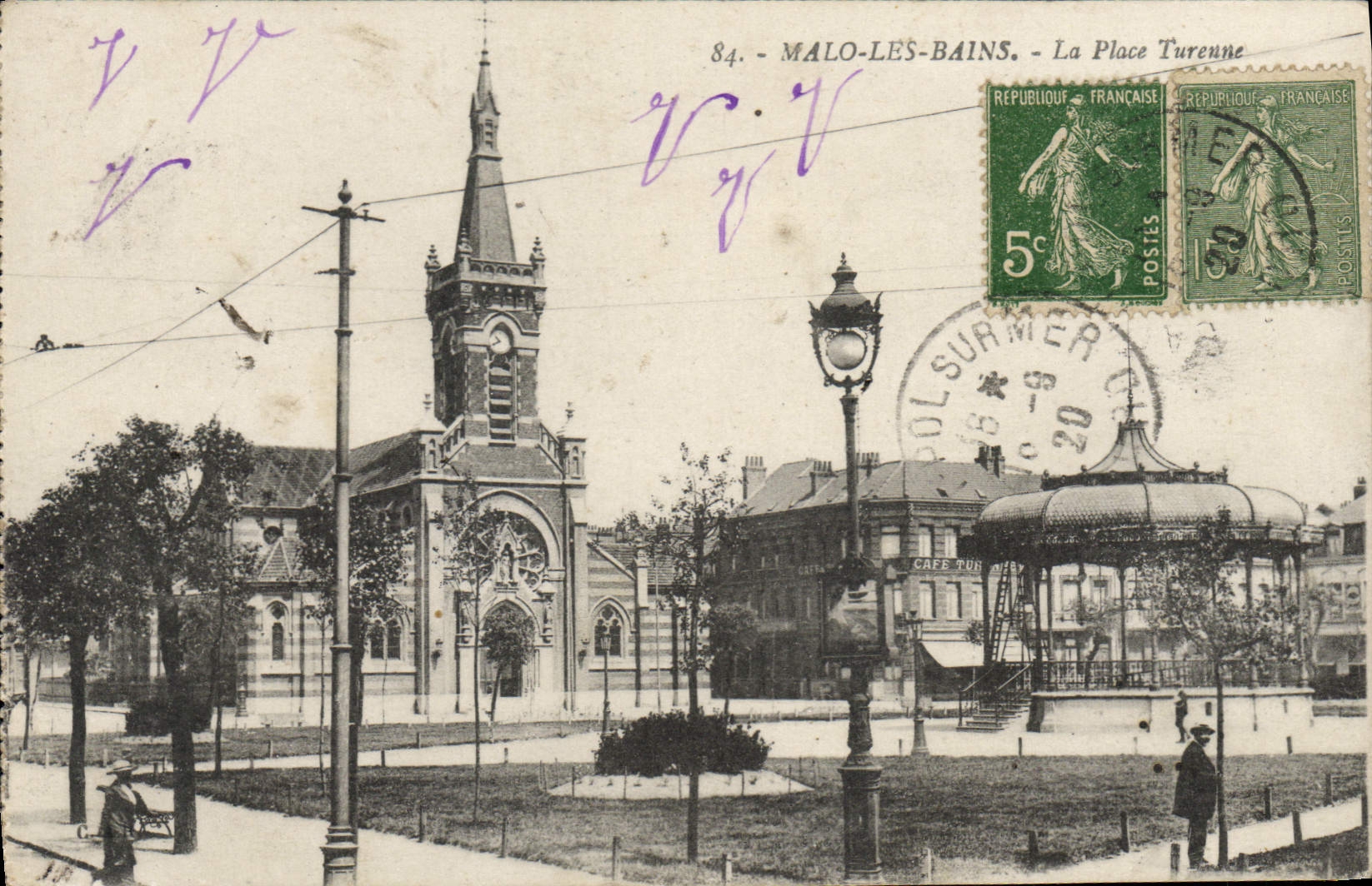 CPA Malo les Bains La Place Turenne