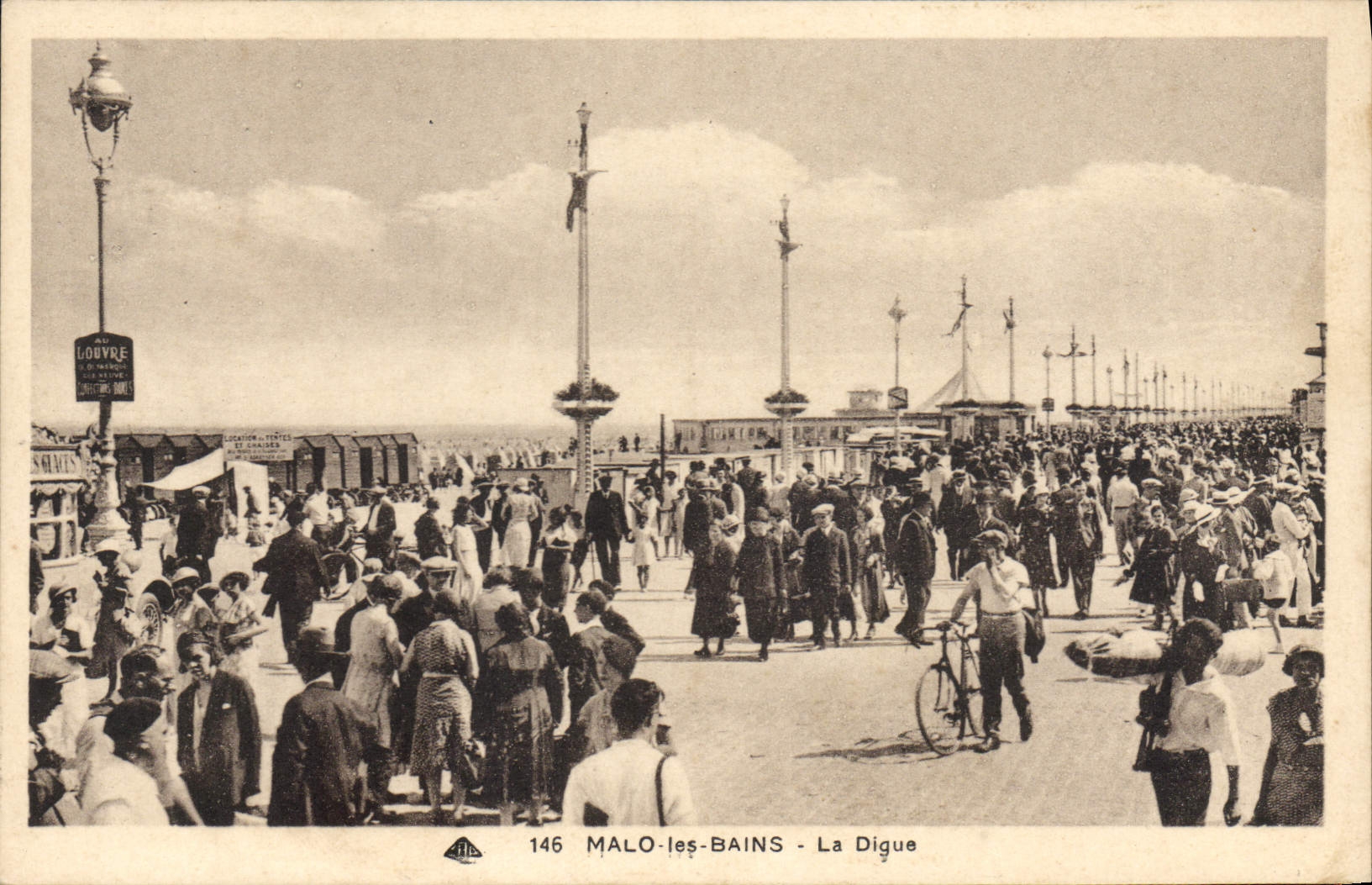 CPA Malo les Bains La Digue 