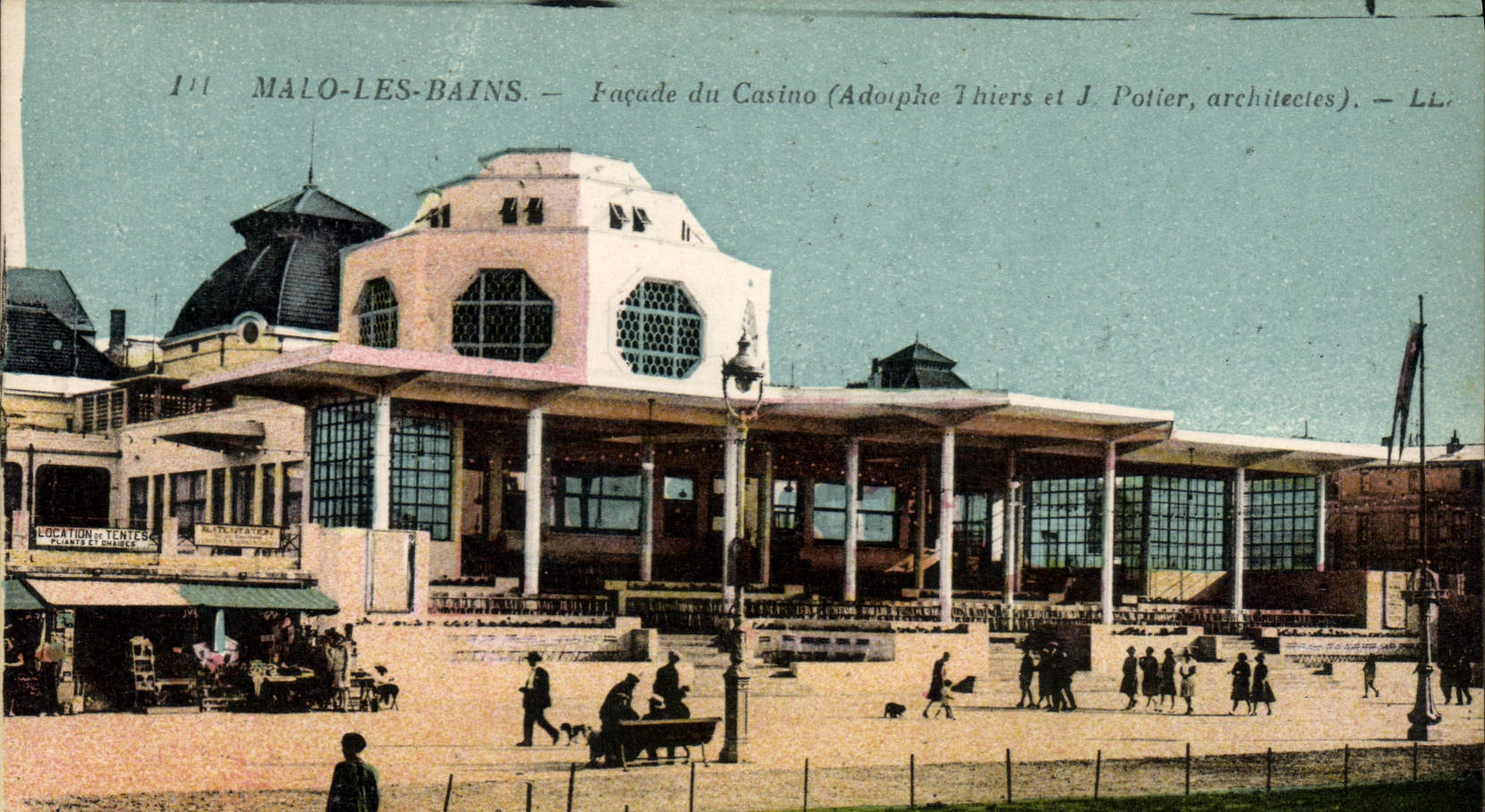 CPA Malo les Bains Facade du Casino
