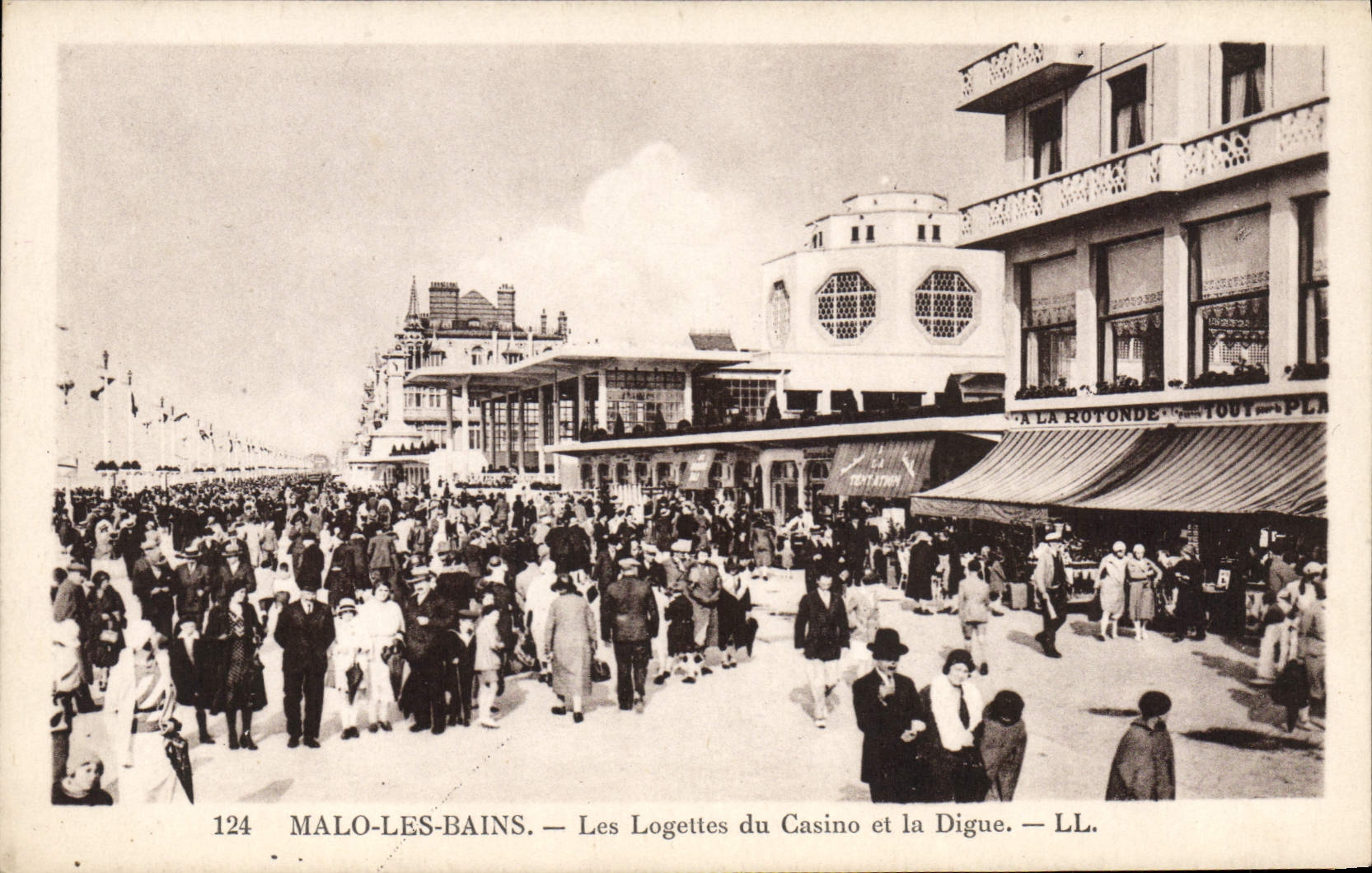 CPA Malo les Bains Les Logettes du Casino et la Digue