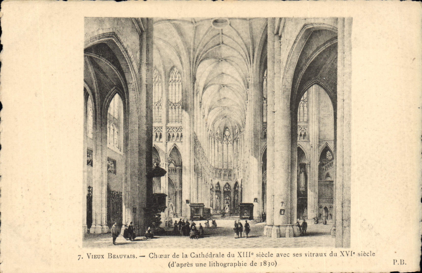 CPA Vieux Beauvais Chorur de la Cathedrale