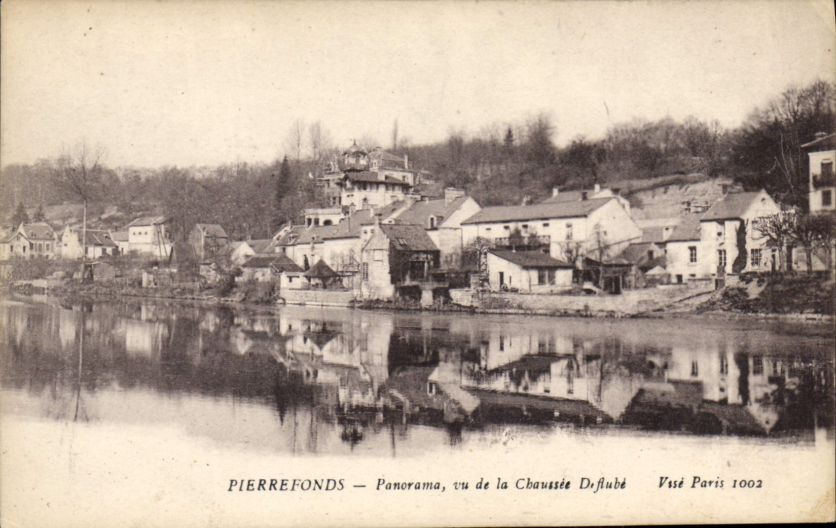 CPA Pierrefonds Panorama vu de la Chaussee Deflube