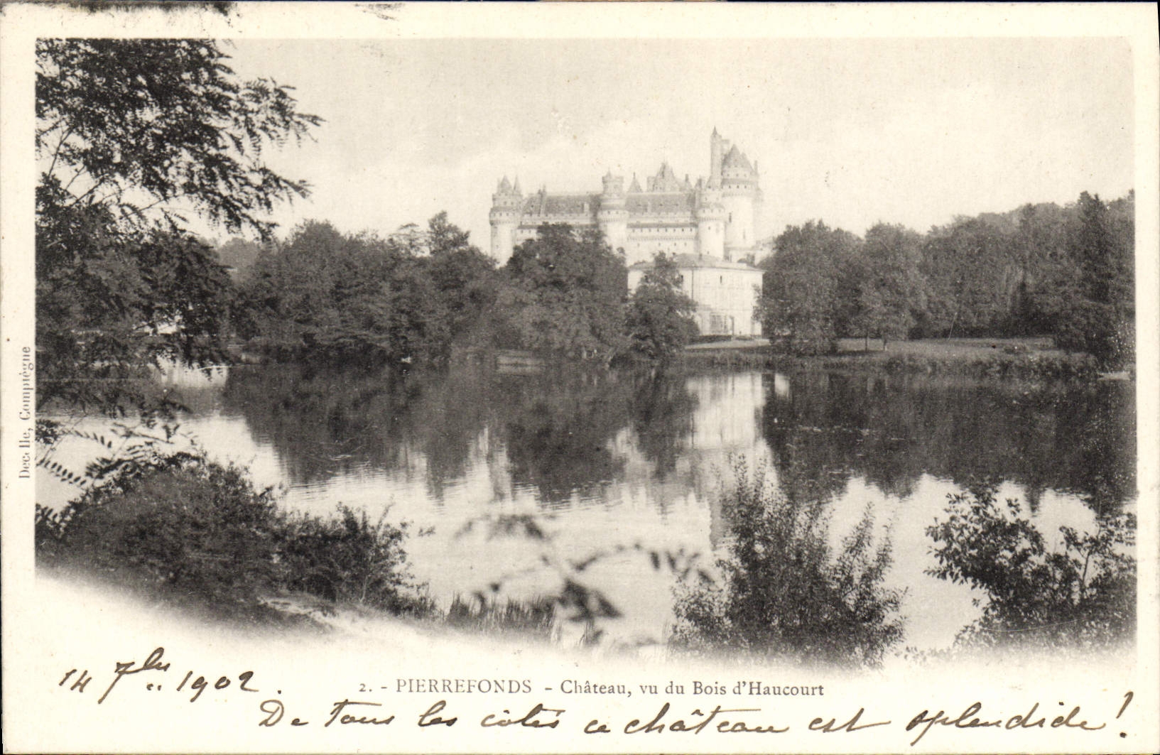 CPA Pierrefonds Chateau vu du Bois d'Haucourt