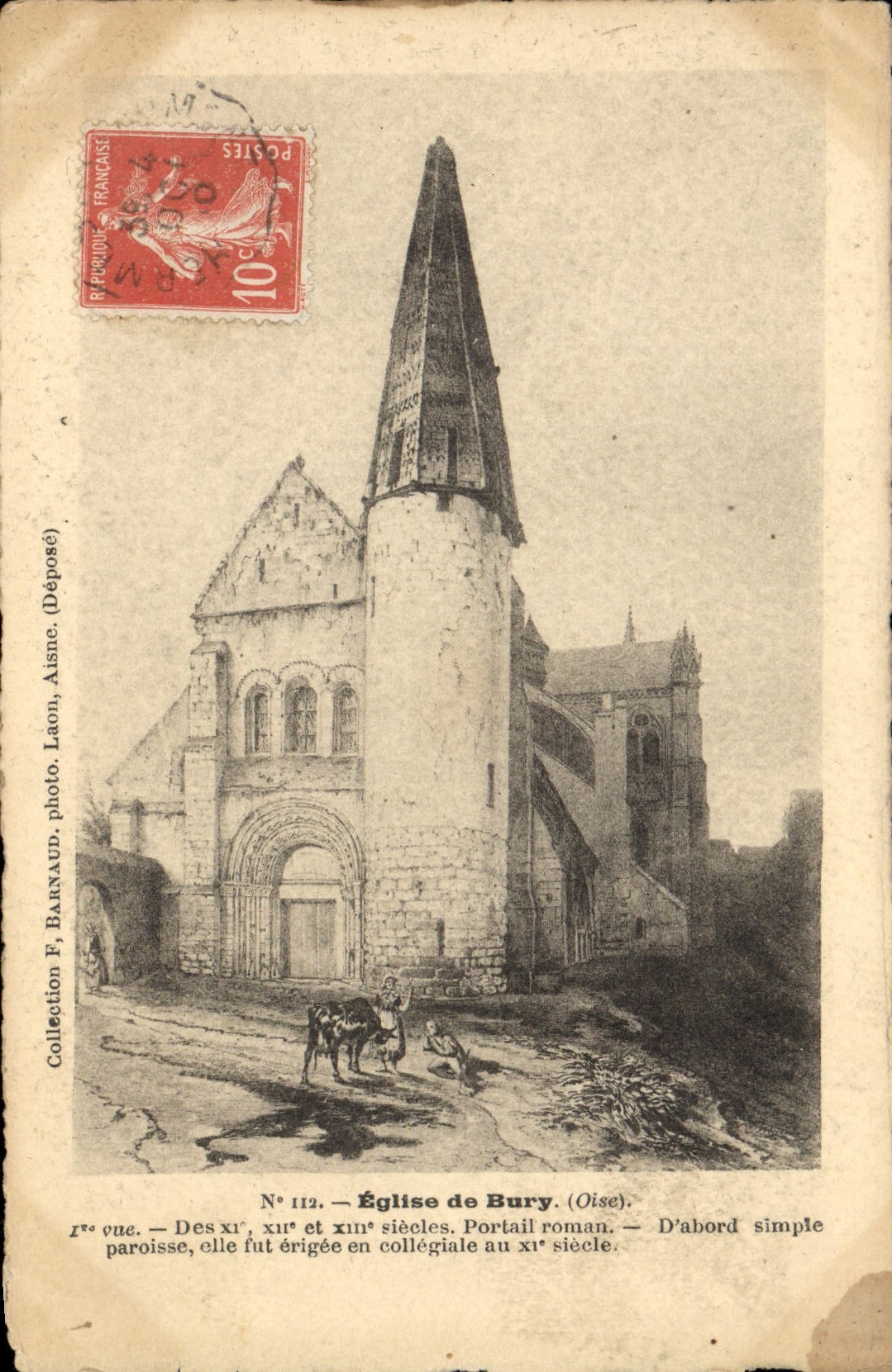 CPA Eglise de Bury Oise 