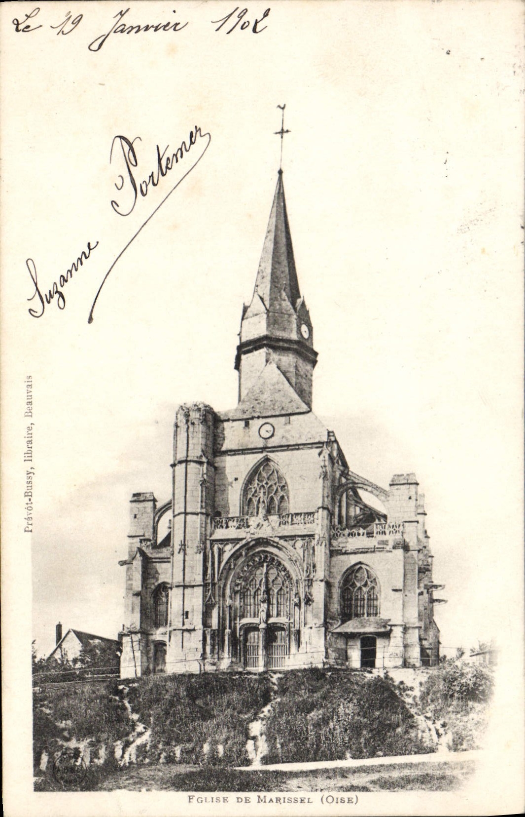 CPA Oise église de Marissel