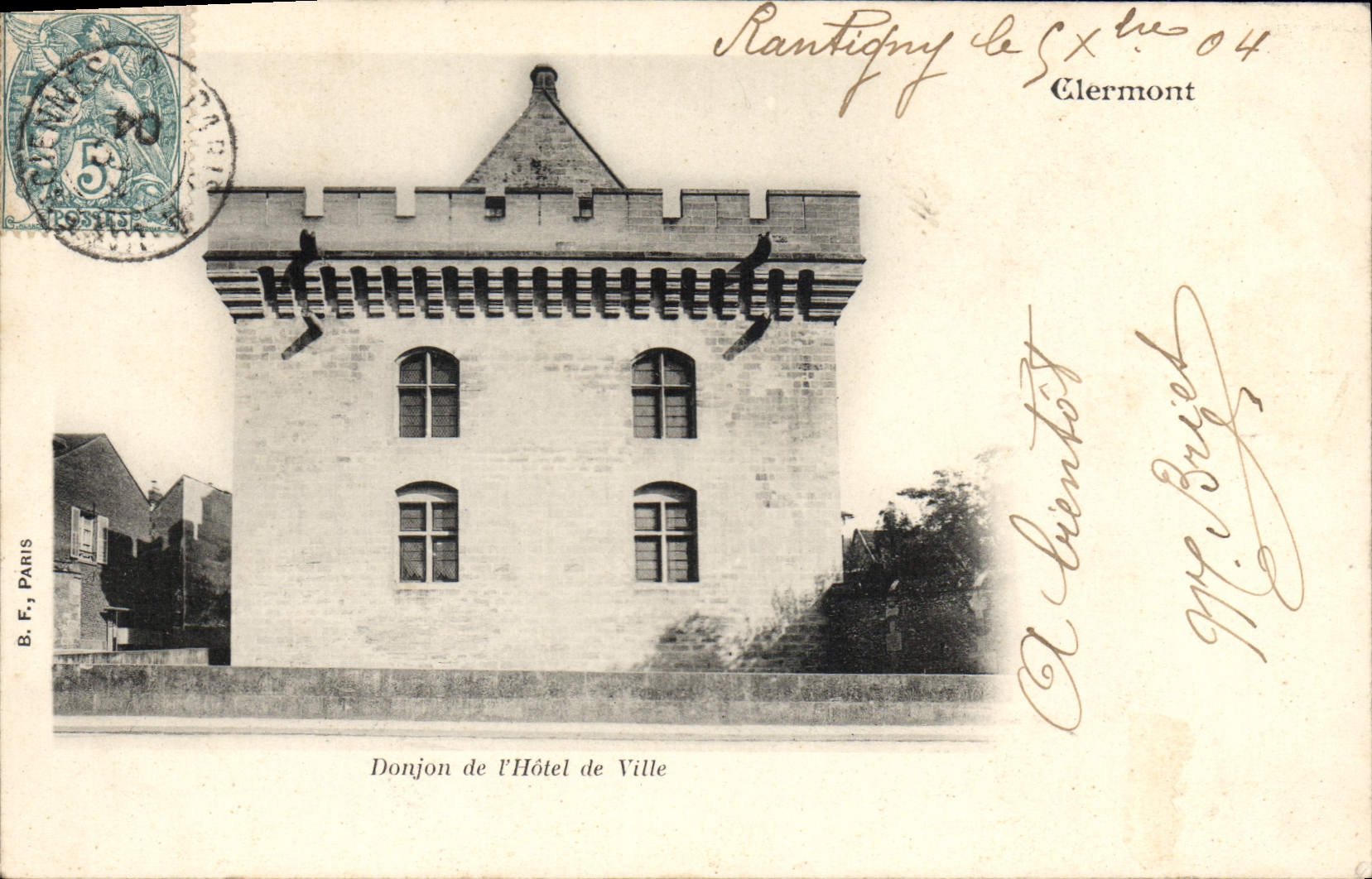 CPA Clermont Donjon de l'Hotel de Ville 