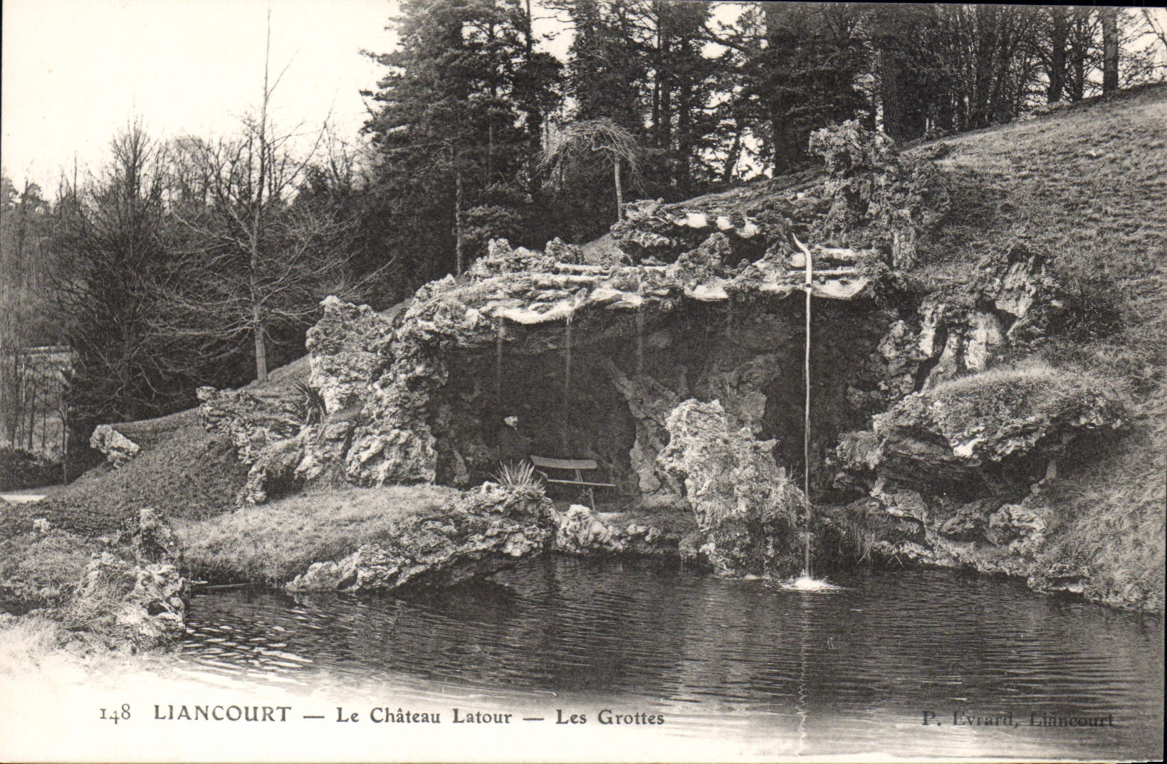 CPA Liancourt Le Chateau Latour Les Grottes