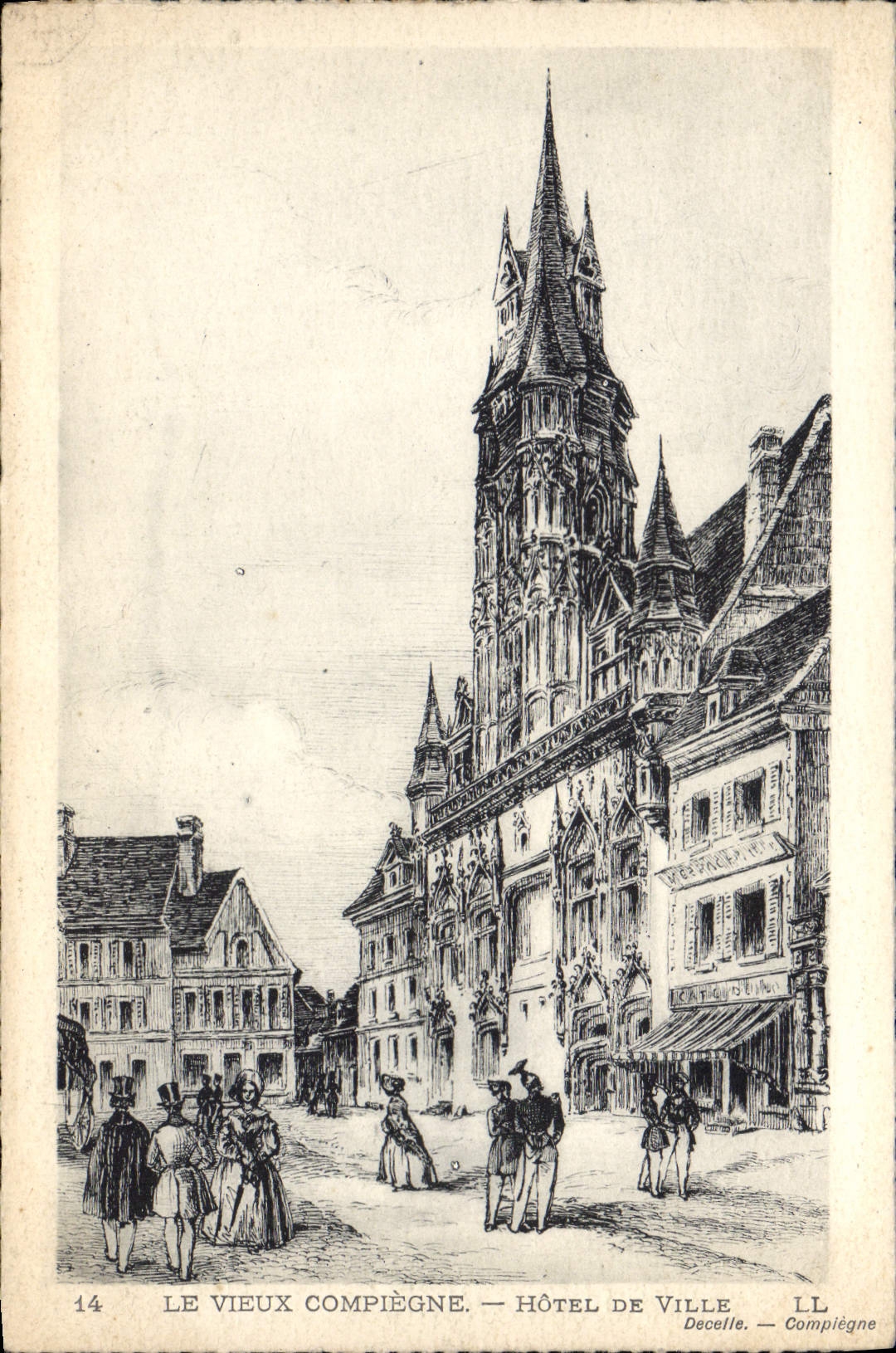 CPA Le Vieux Compiegne Hotel de Ville