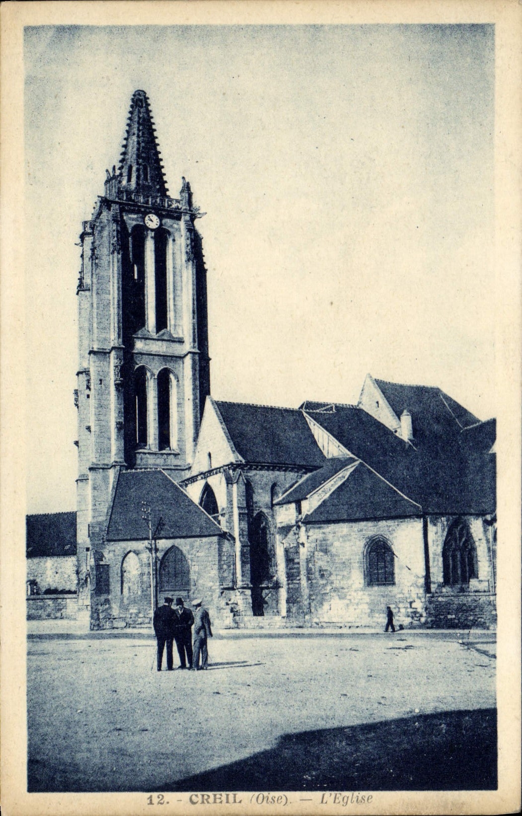 CPA Creil Oise L'Eglise 
