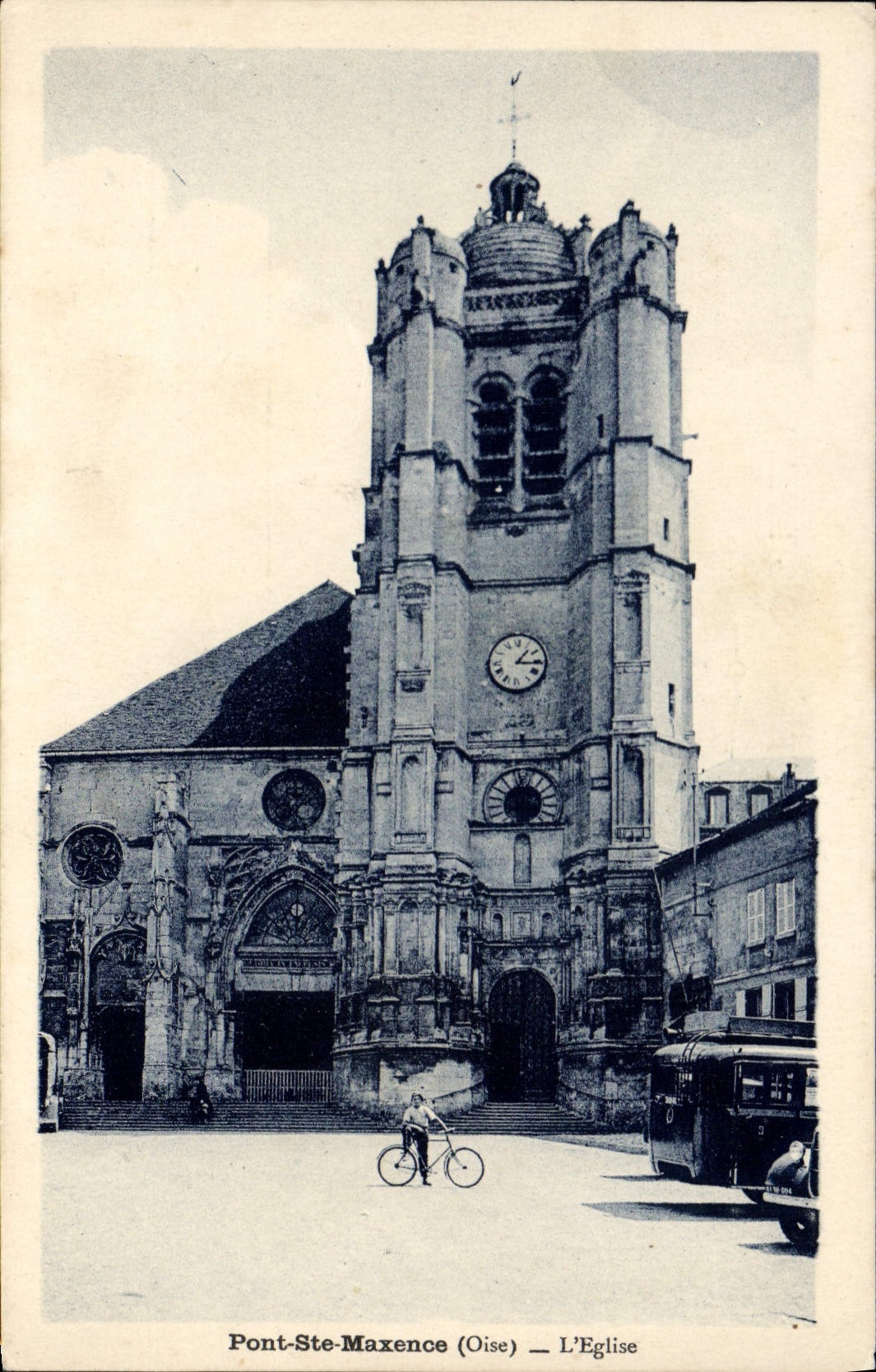 CPA Pont Ste Maxence Oise L'Eglise