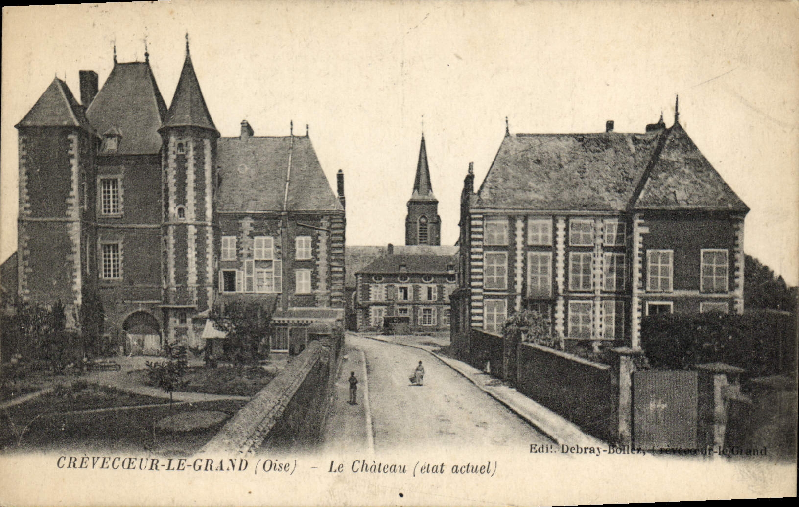 CPA Crevecoeur le grand Oise Le Chateau