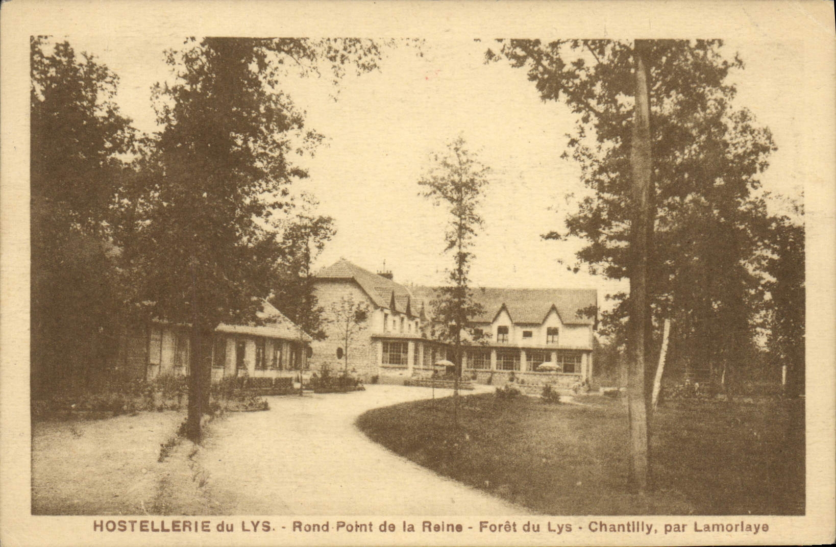 CPA Hostellerie du Lys Rond Point de la Reine Foret du Lys