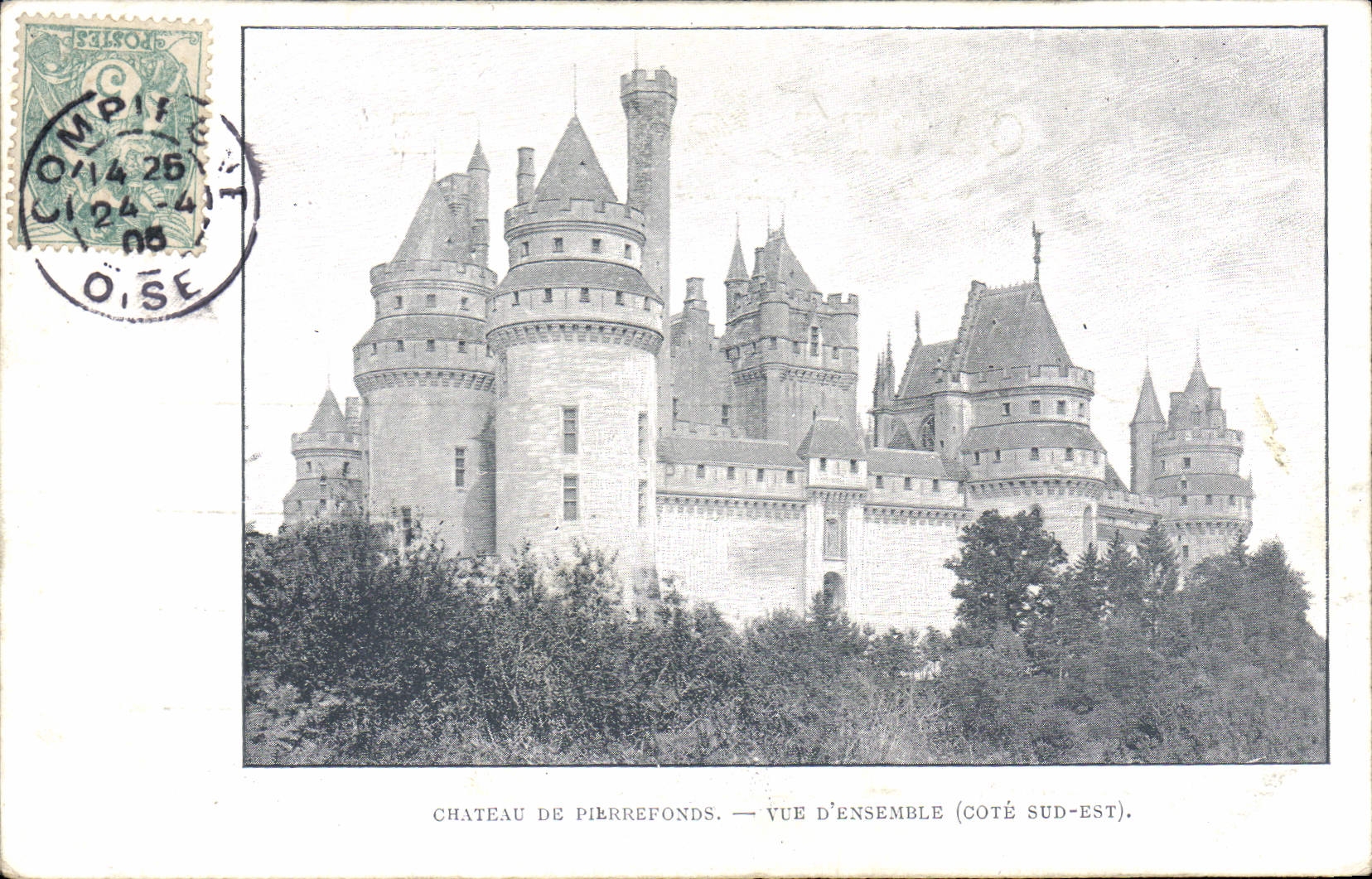 CPA Chateau de pierrefonds vue d'ensemble Cote sud est