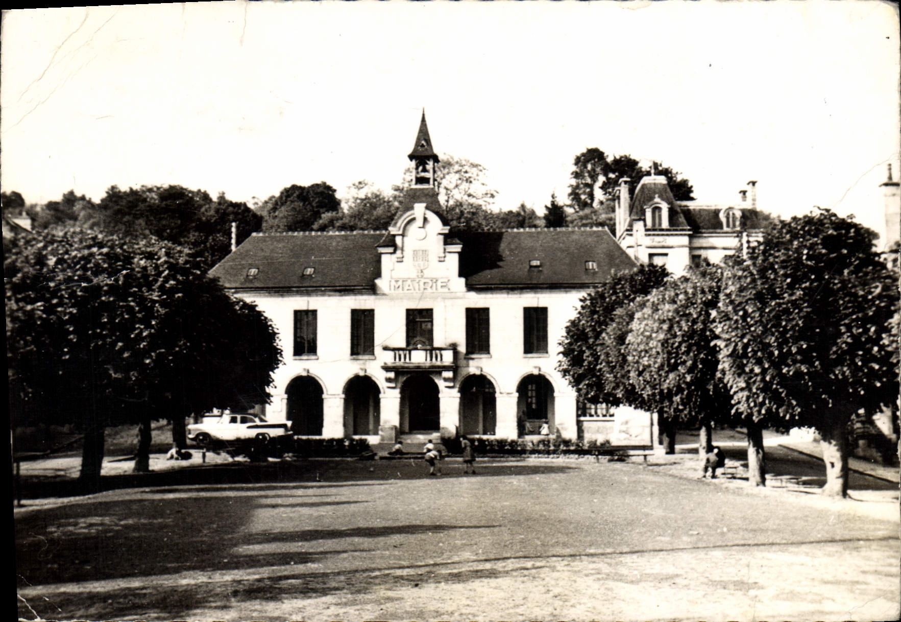 CPSM Attichy Oise la Mairie 