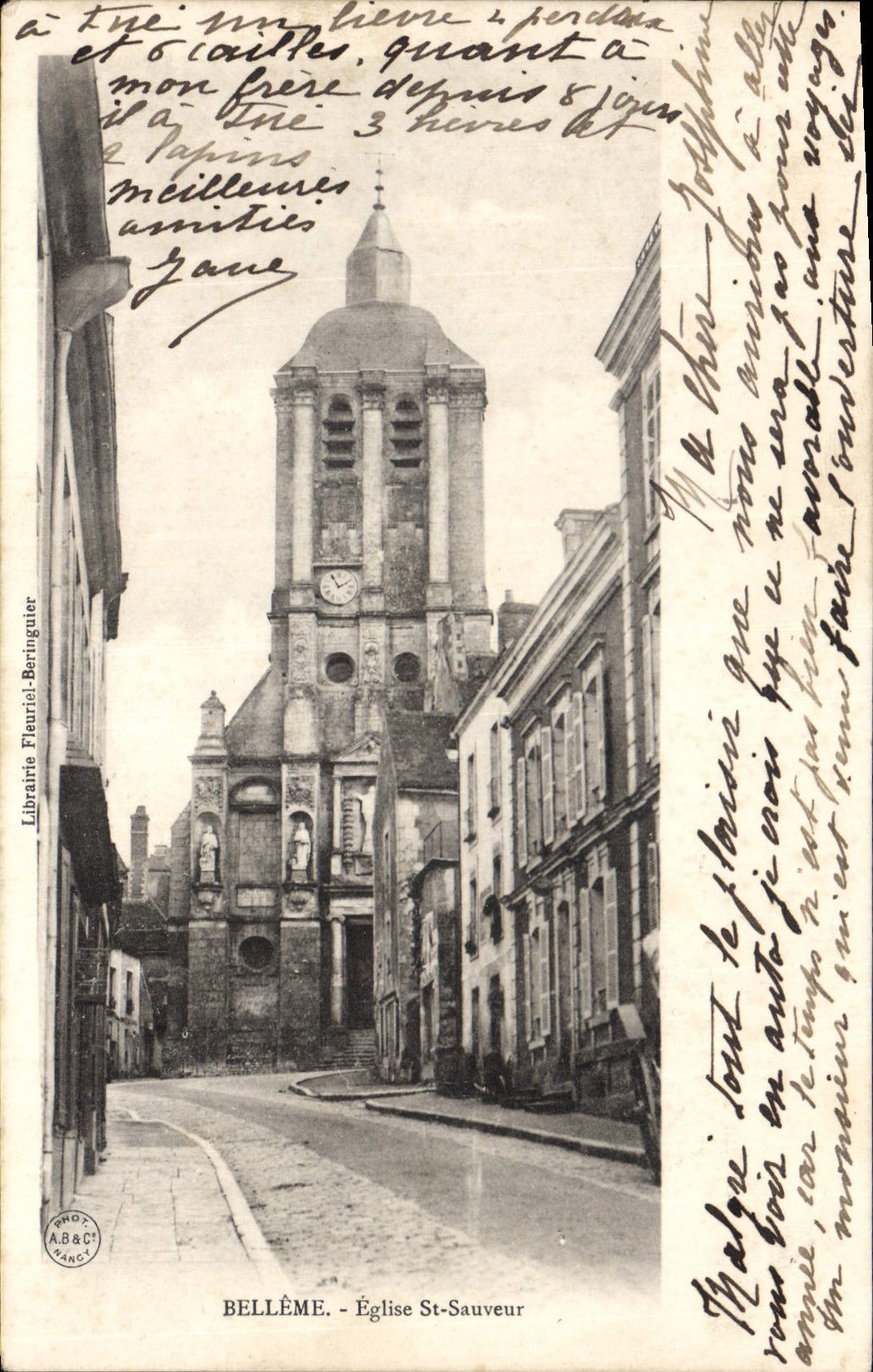 CPA Belleme Eglise St Sauveur 