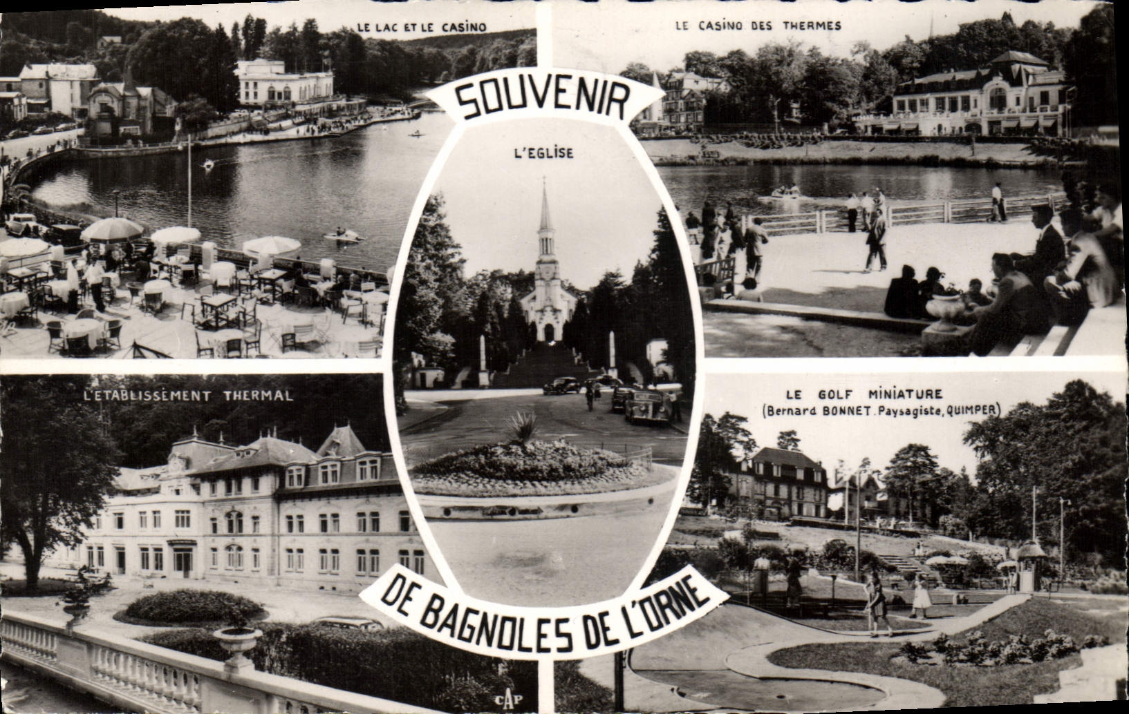 CPA Souvenir de Bagnoles de l'Orne