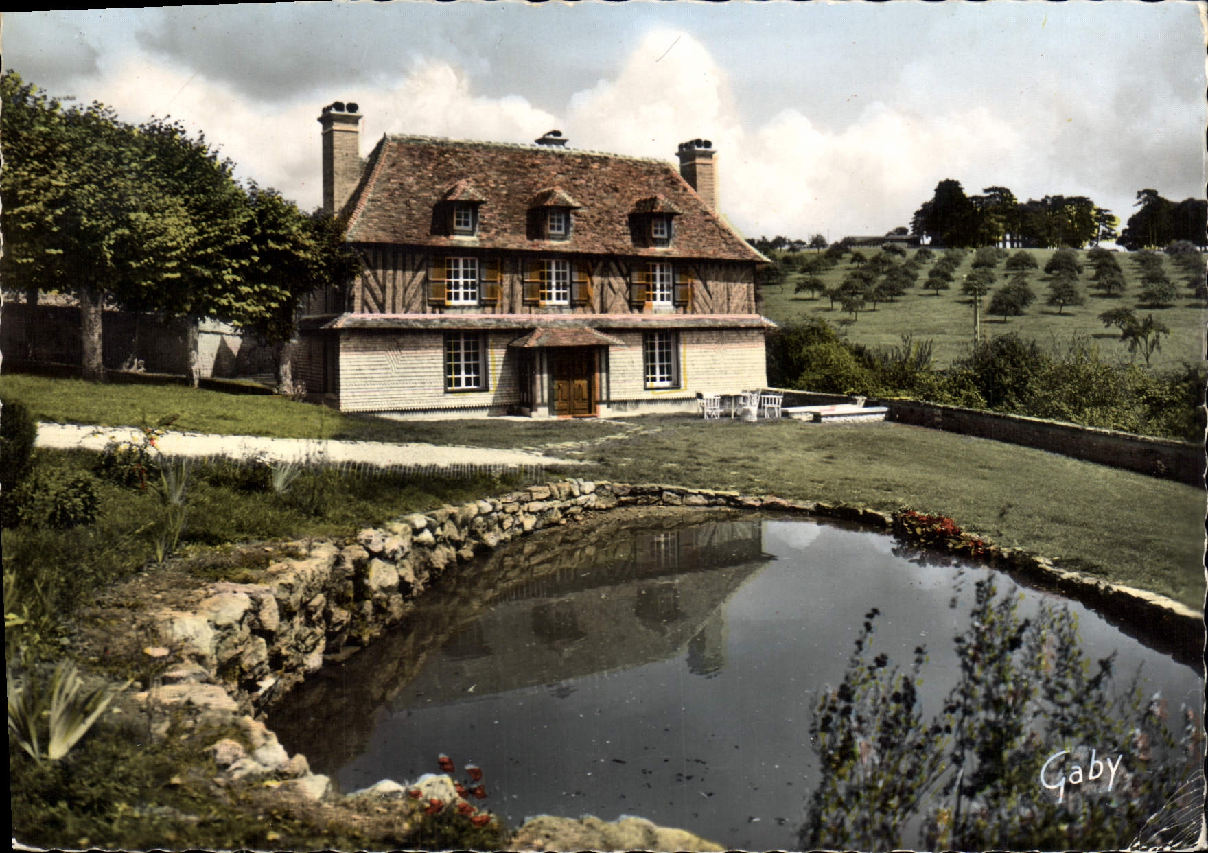 CPSM Manoir Normand Saint Pair du mont XVII 
