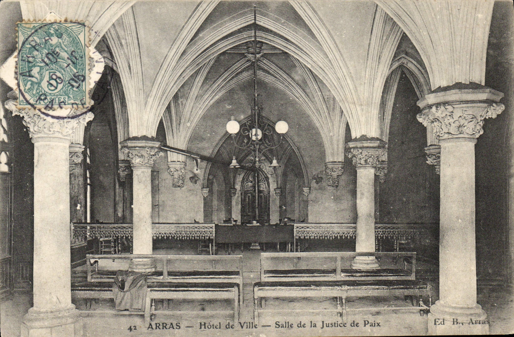 CPA Arras Hotel de Ville Salle de la Justice de Paix