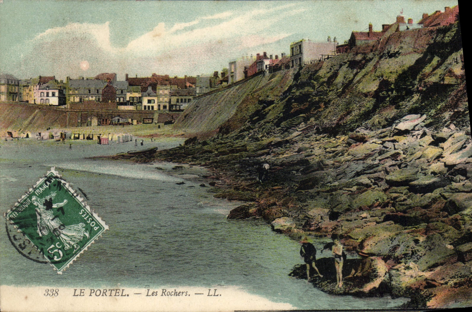 CPA Le Portel Les Rochers 
