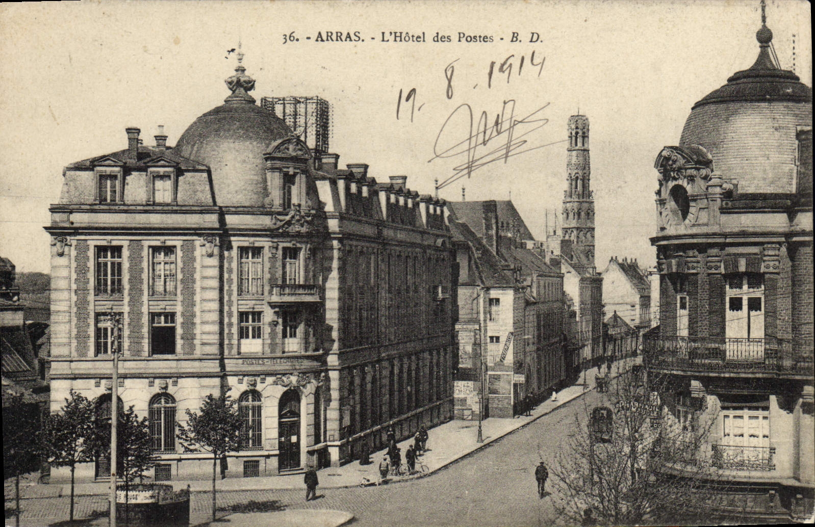 CPA Arras l'hotel des postes 