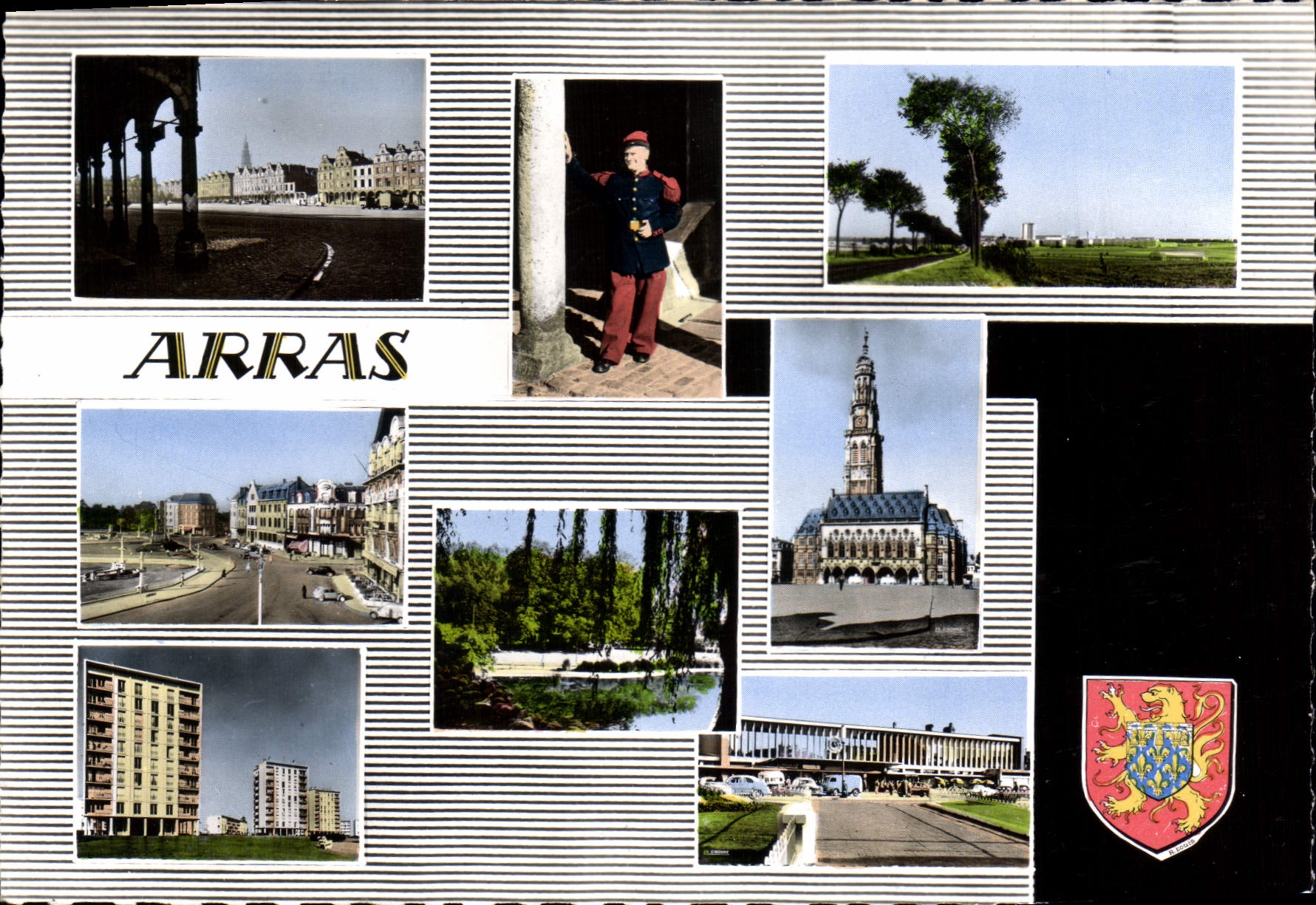 CPSM Souvenir d'Arras P de C 