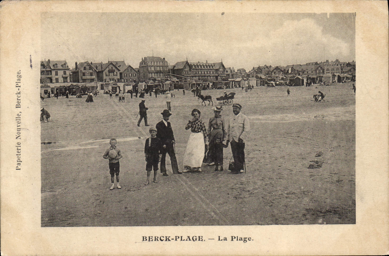CPA Berck Plage la plage 