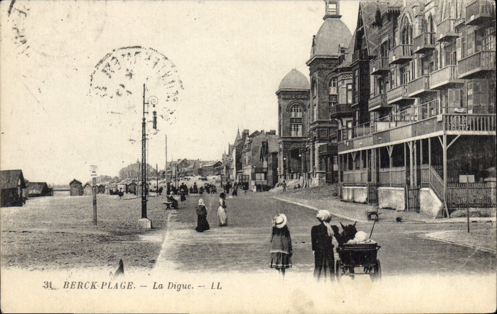 CPA Berck Plage la Digue 