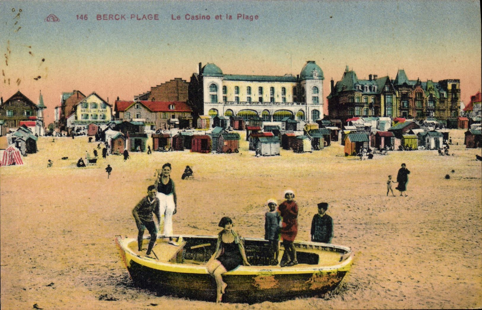 CPA Berck Plage le casino et la plage 
