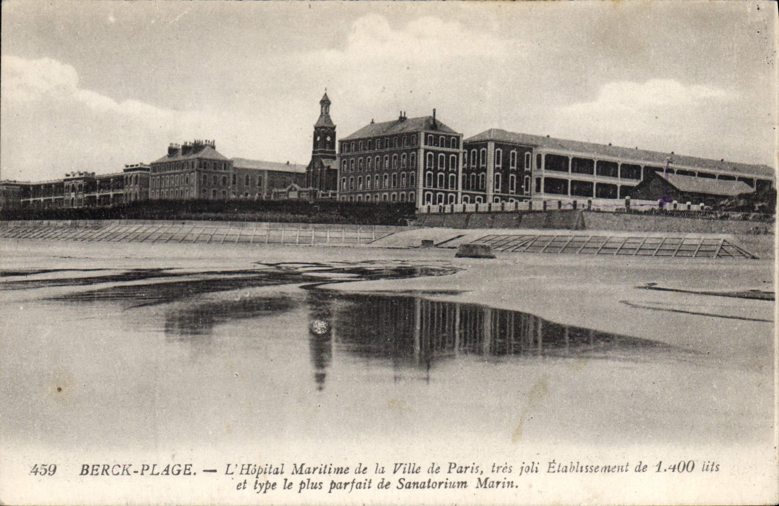 CPA Berck Plage l'hopital Maritime de la Ville de Paris tres joli Etablissement et type le plus parf
