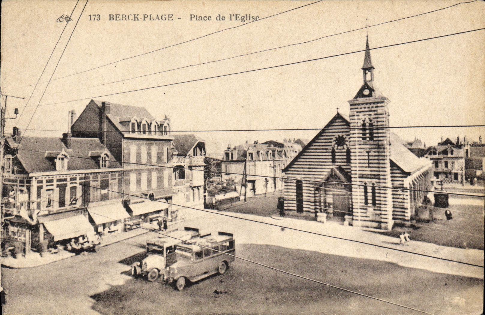 CPA Berck Plage place de l'eglise 