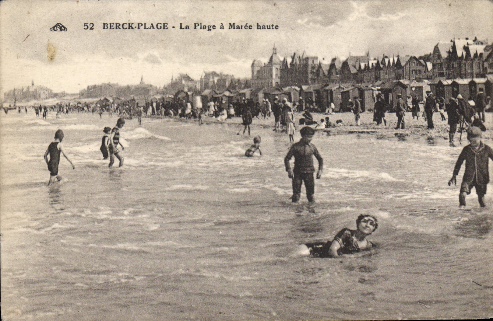 CPA Berck Plage la plage à Maree haute