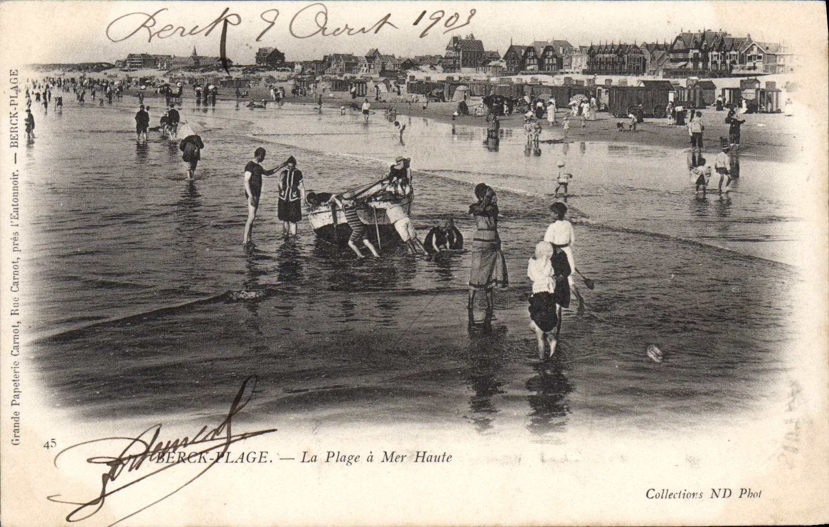 CPA Berck Plage la plage à Mer Haute 