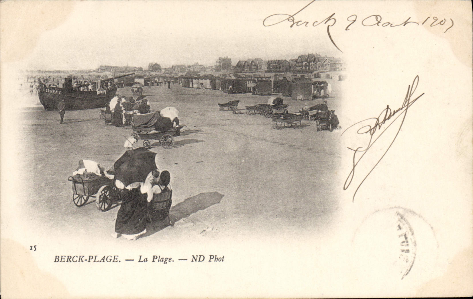 CPA Berck Plage la Plage 