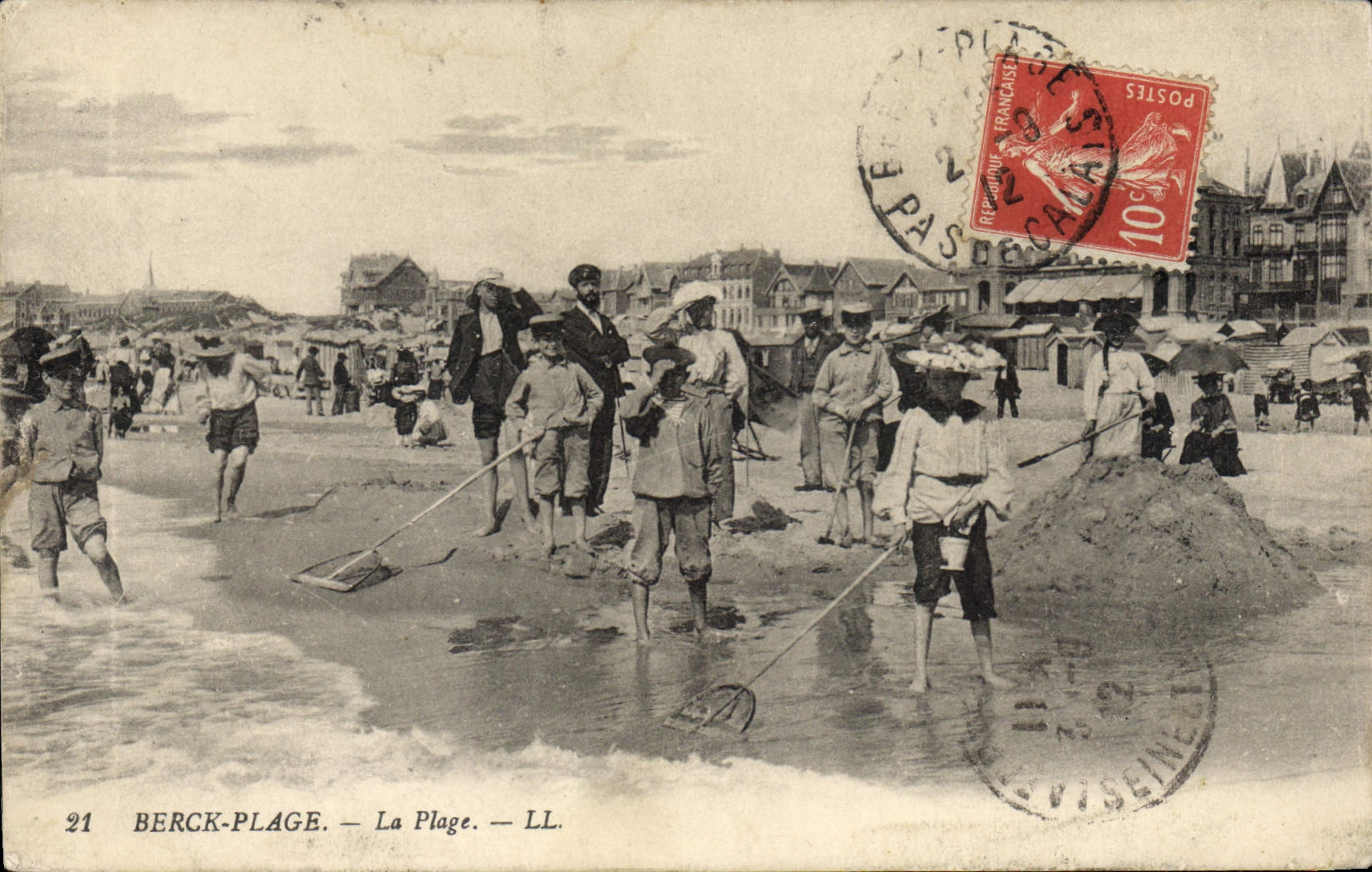 CPA Berck Plage la plage 